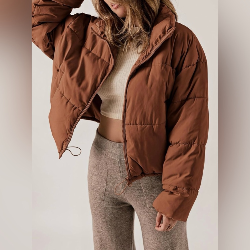 Puffer Jacket with Pockets - Picture 2 of 9